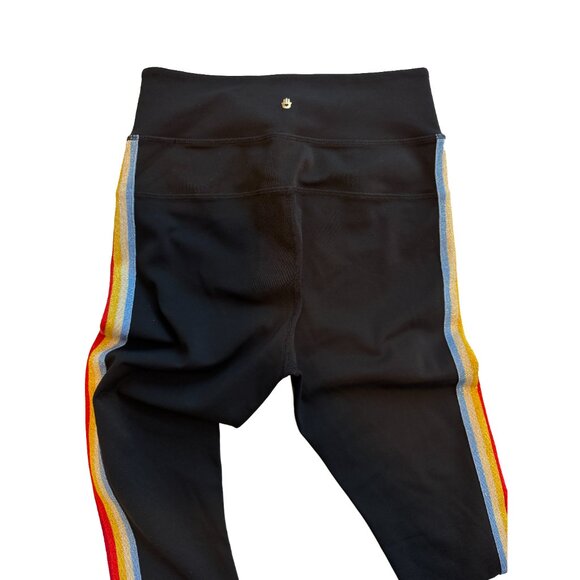 Spiritual Gangster Rainbow Track Tights Leggings Size S Stretchy Activewear - Picture 3 of 7